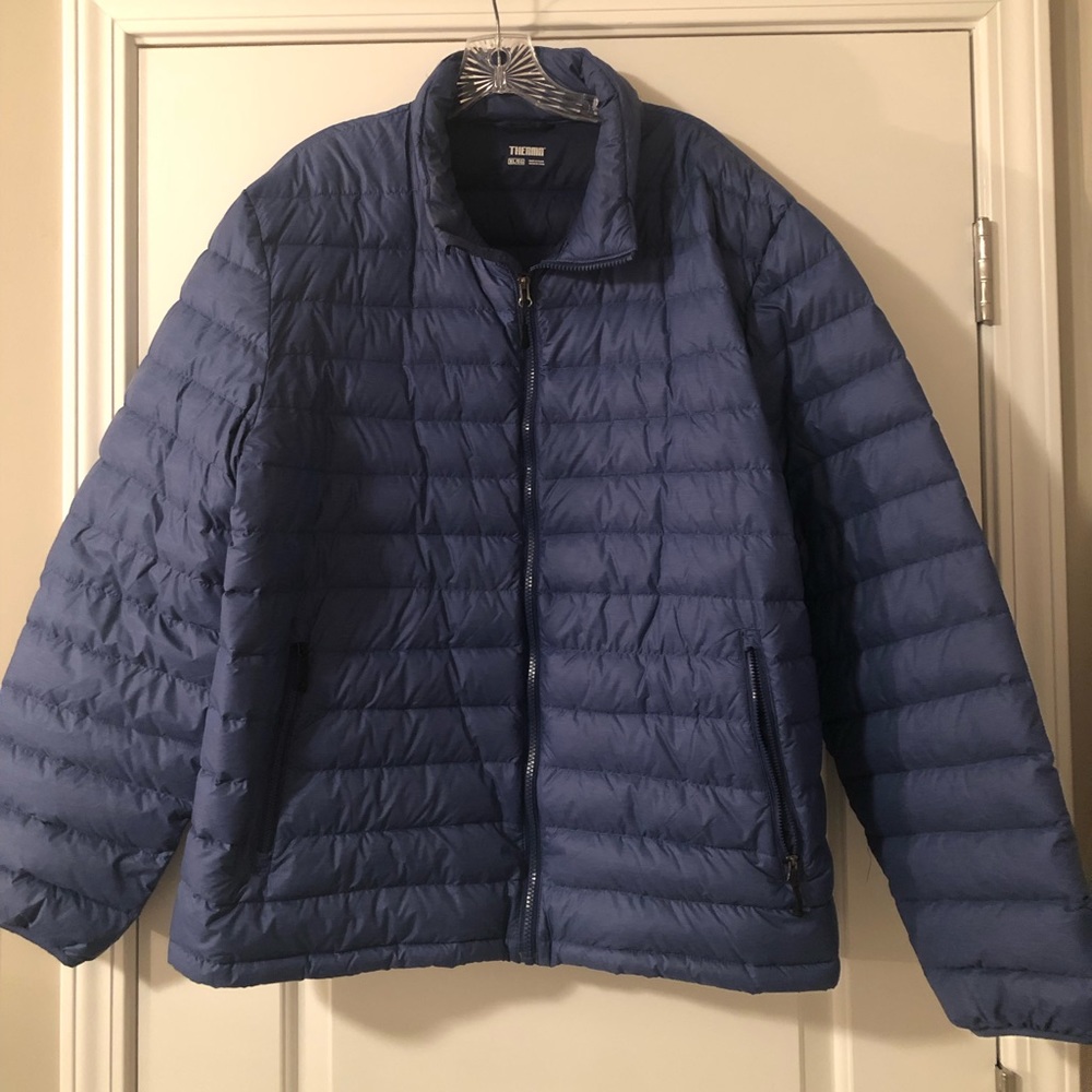 Lightweight wind proof winter coat in purple